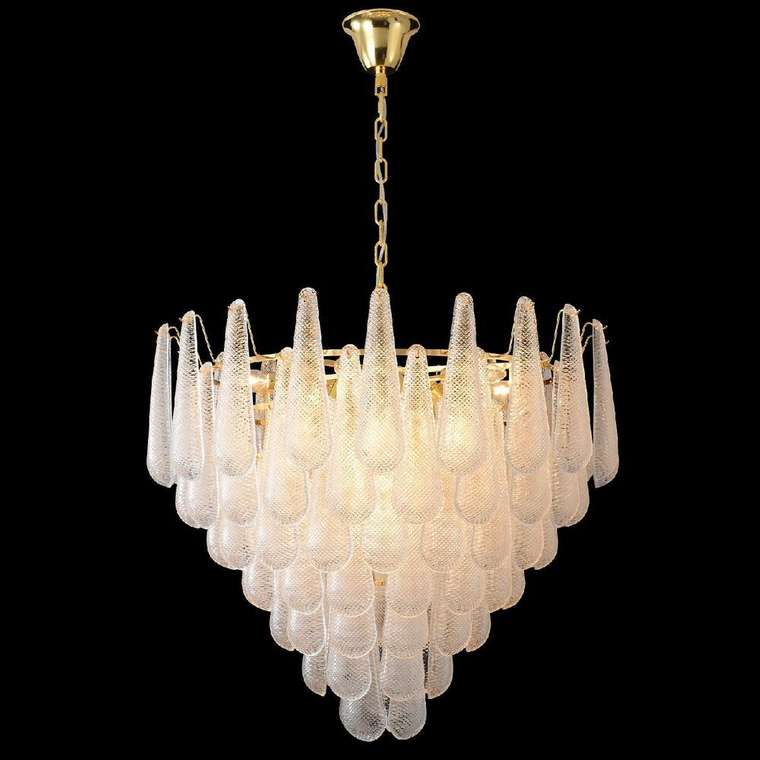 Подвесная люстра FONTAIN SP18 GOLD (стекло, цвет прозрачный)