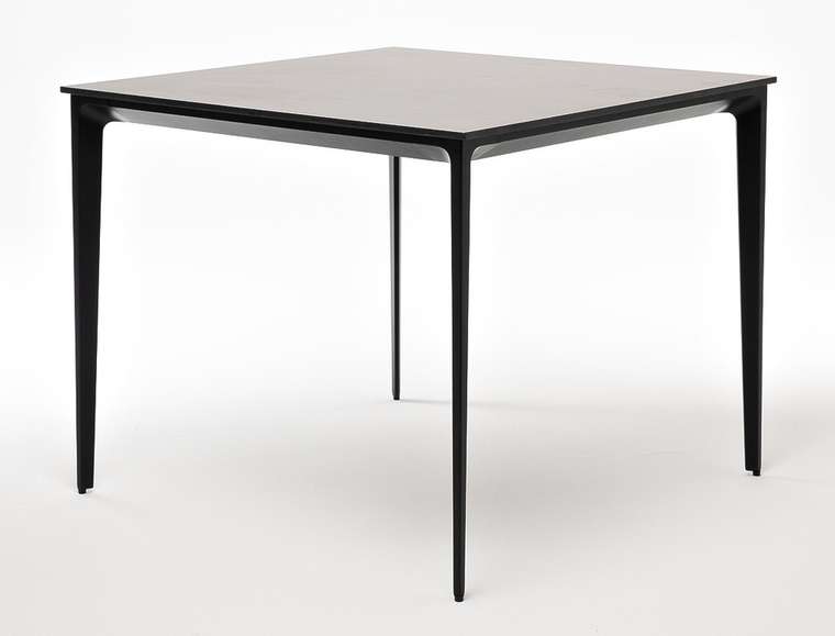 Обеденный стол Малага серо-черного цвета