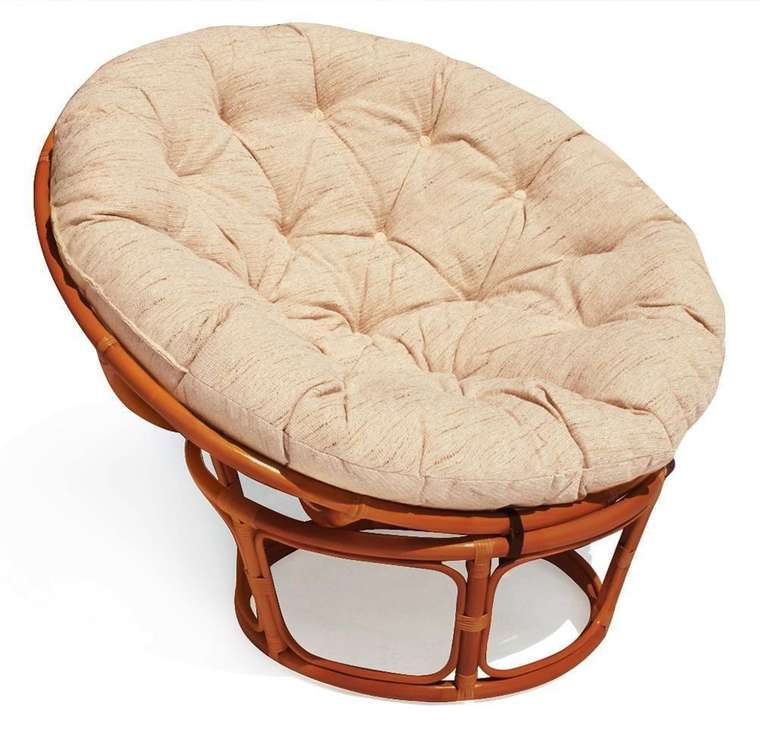 Садовое кресло Papasan коньячного цвета