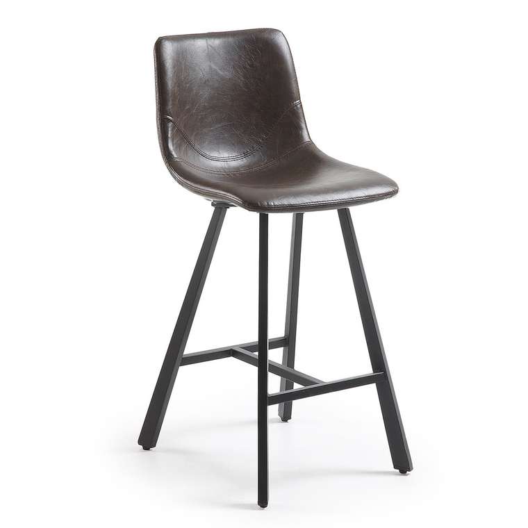 Полубарный стул TRAC темно-коричневого цвета