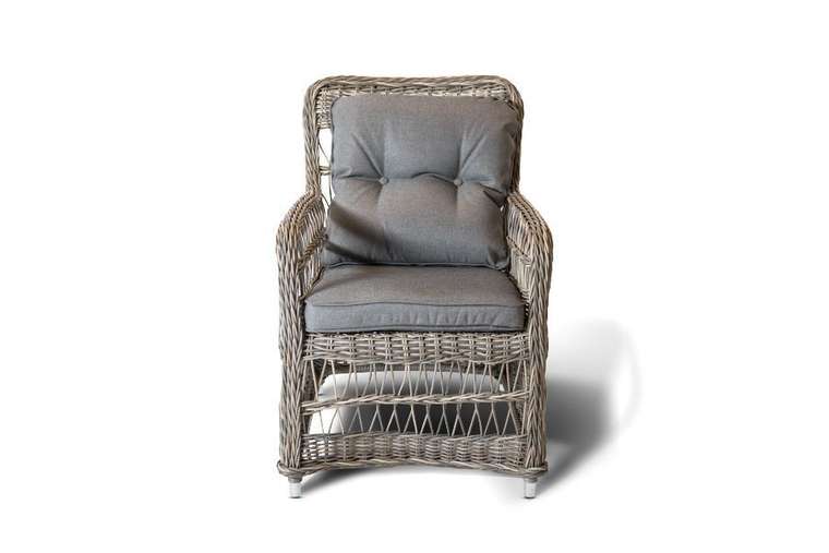 Кресло Цесена серо-соломенного цвета