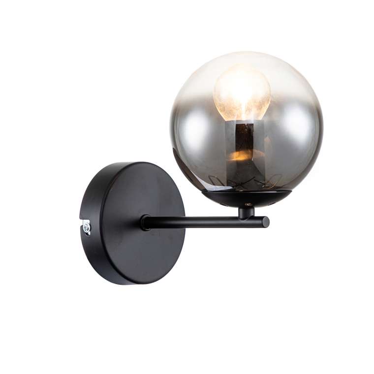 Бра Balance 1119/1A Black (стекло, цвет дымчатый)