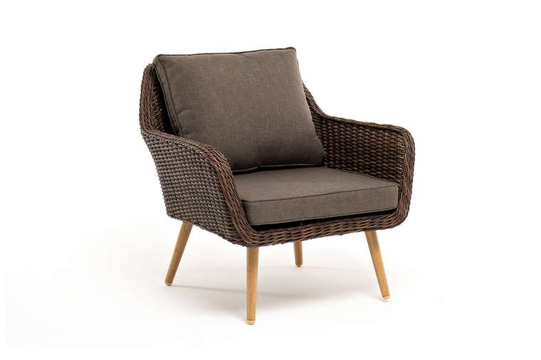 Садовое кресло Прованс коричневого цвета