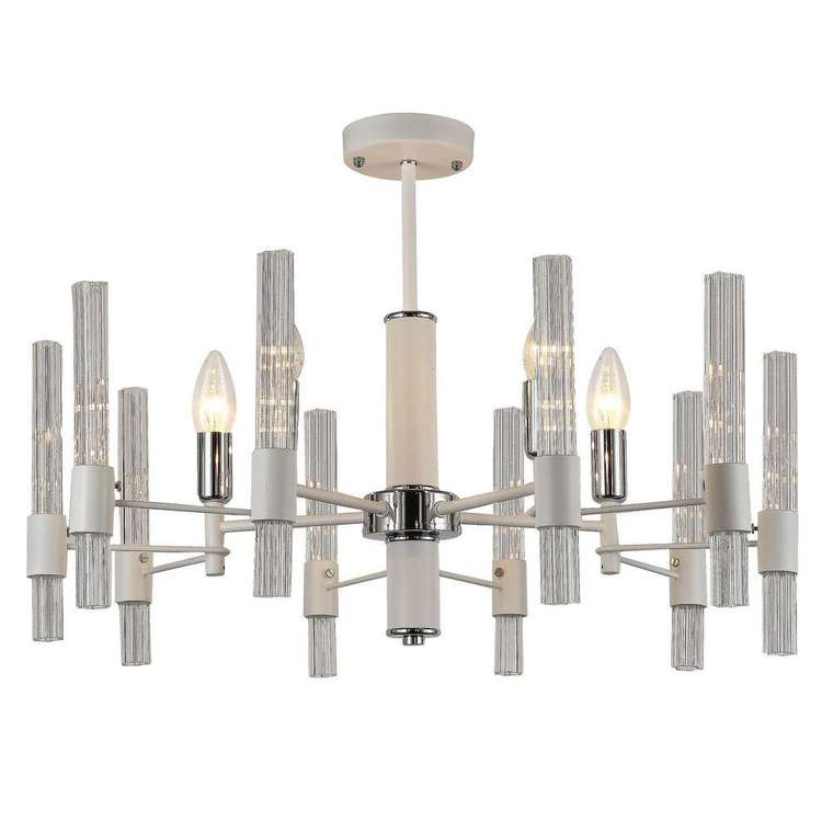 потолочная люстра Supreme прозрачный металл, стекло 5*E14*40W, excluded