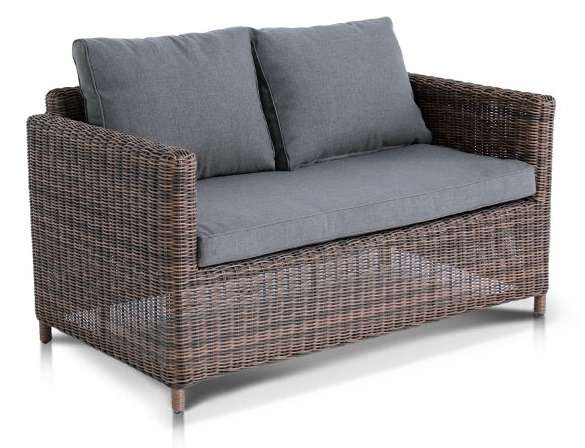 Диван двухместный "Макиато" коричневый