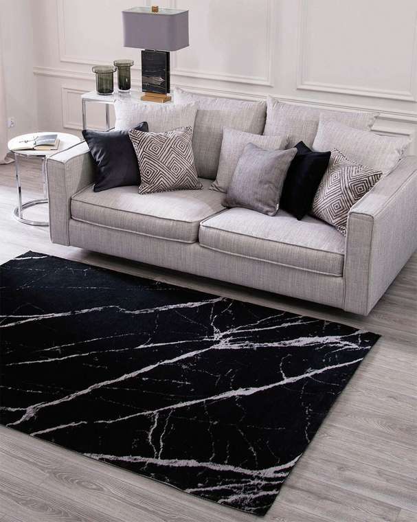 Ковер Pietra 200х300 черного цвета