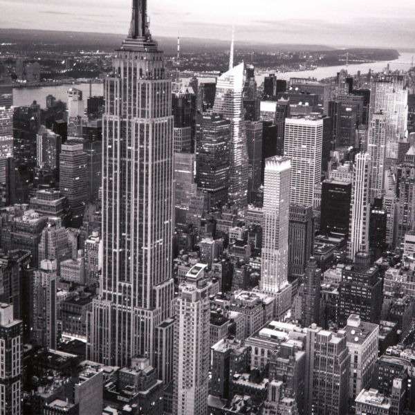 Постер с паспарту в раме "Manhattan looking"