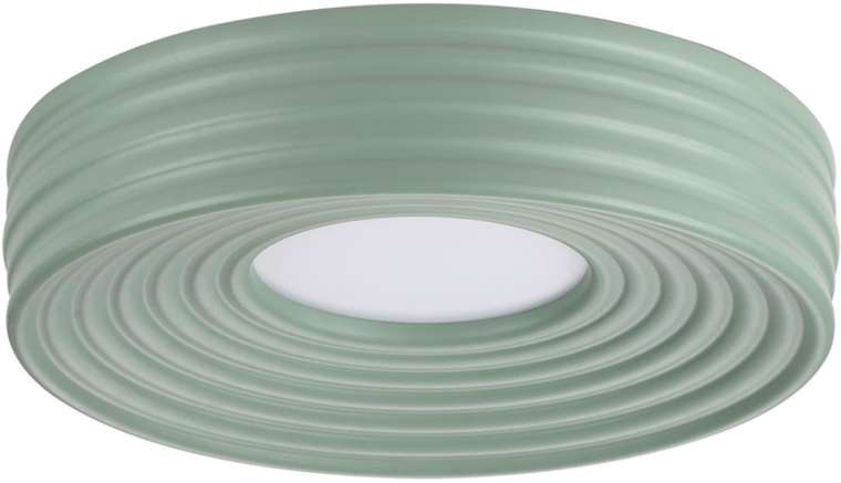 Потолочный светильник круглый Sonex Macaron 7703/40L металл/пластик/белый/зеленый LED 40Вт 4000K D470 IP20