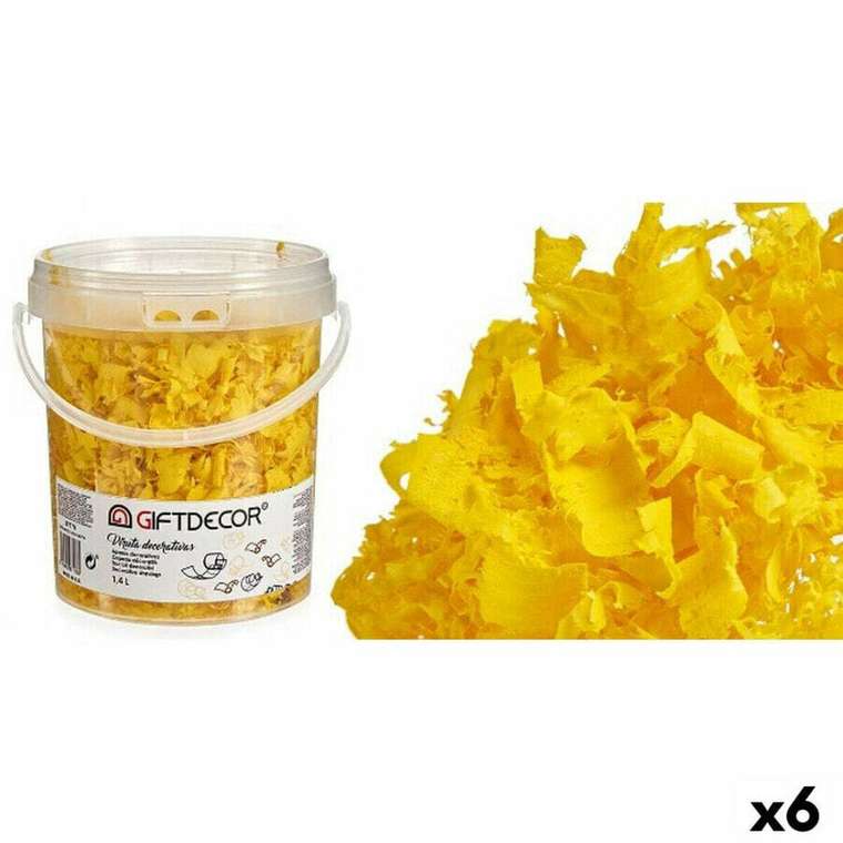 Искусственные растения Декоративная фишка 1,4 L Жёлтый (6 штук)