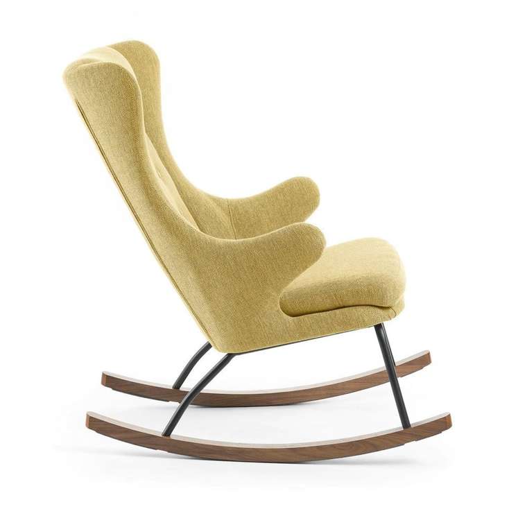 Кресло-качалка Tresser горчичного цвета