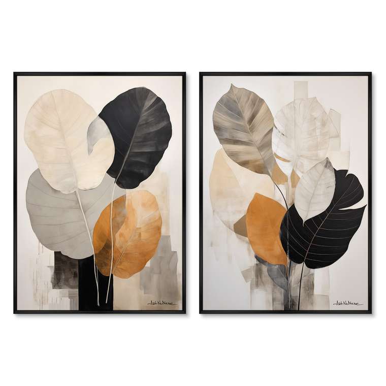 Набор из двух репродукций картин Autumn Leaves, 2024г.