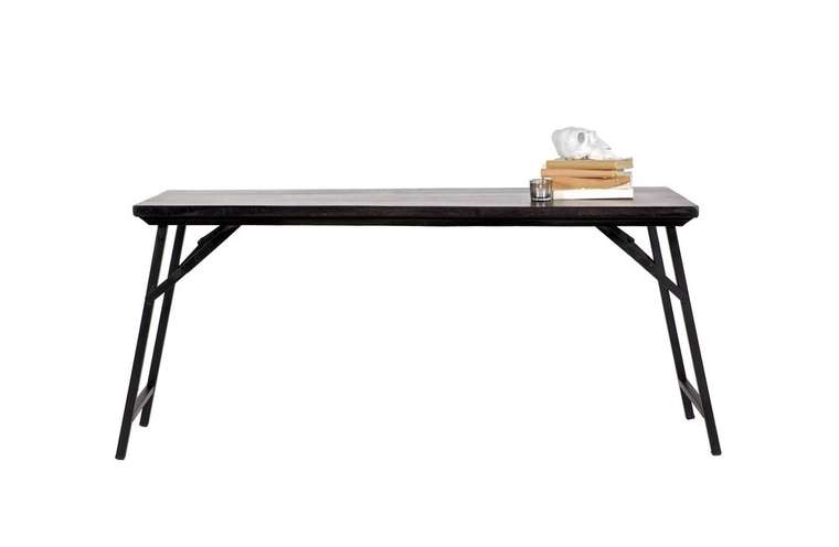Консольно-обеденный стол De Eekhoorn "FOLD UP TABLE" из массива дерева манго (складной)