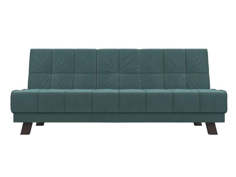 Прямой диван-кровать Винсент бирюзового цвета