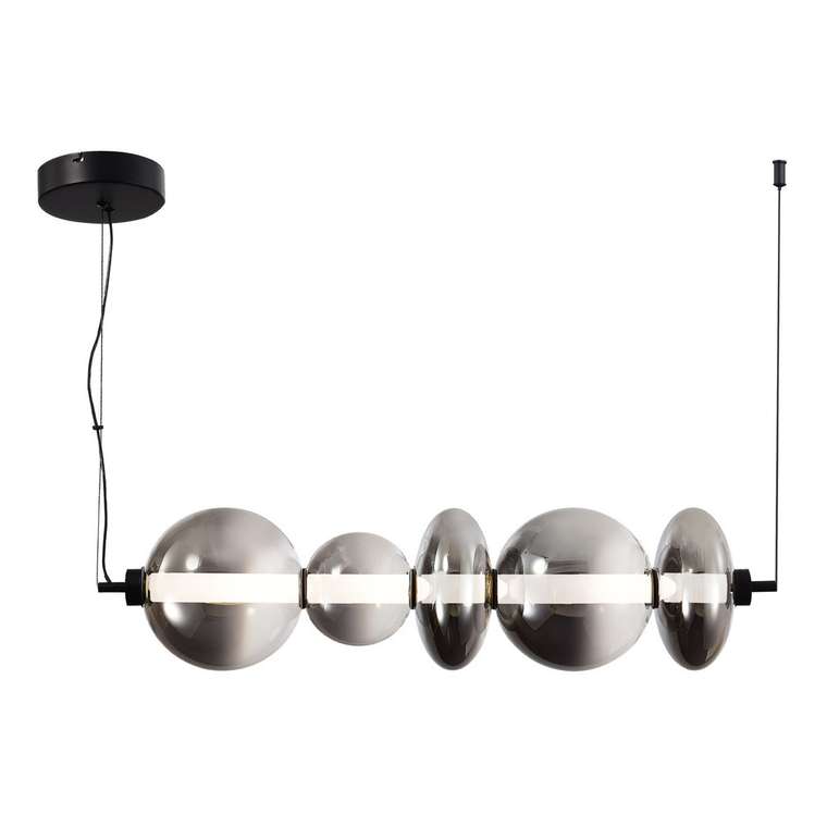Светильник подвесной ST-Luce Черный/Дымчато-Серый LED 1*40W 3000K PERLINA