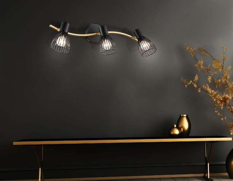 тройные споты Loft TR8661 (металл, цвет черный)