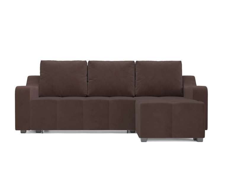 Угловой диван-кровать Берн светло-коричневого цвета