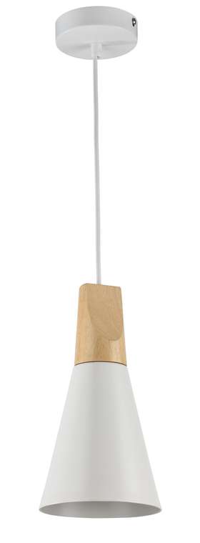 Подвесной светильник Bicones с плафоном белого цвета