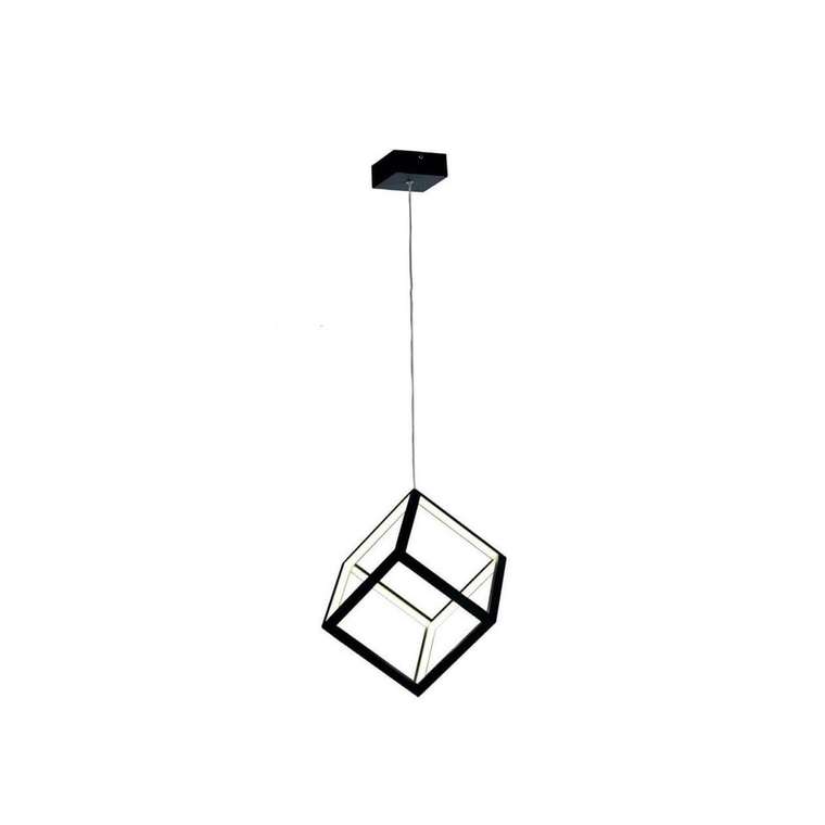 Подвесной светодиодный светильник Куб черного цвета