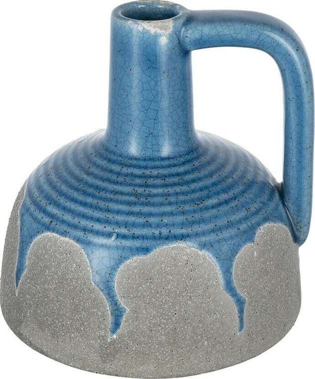 Ваза M голубого цвета из керамики
