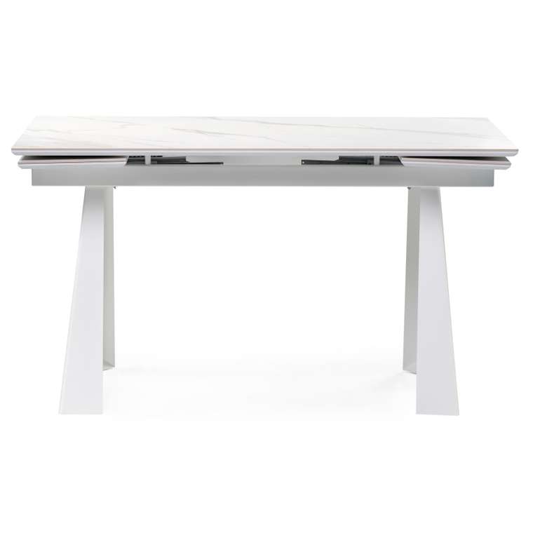 Раздвижной обеденный стол Бэйнбрук белого цвета