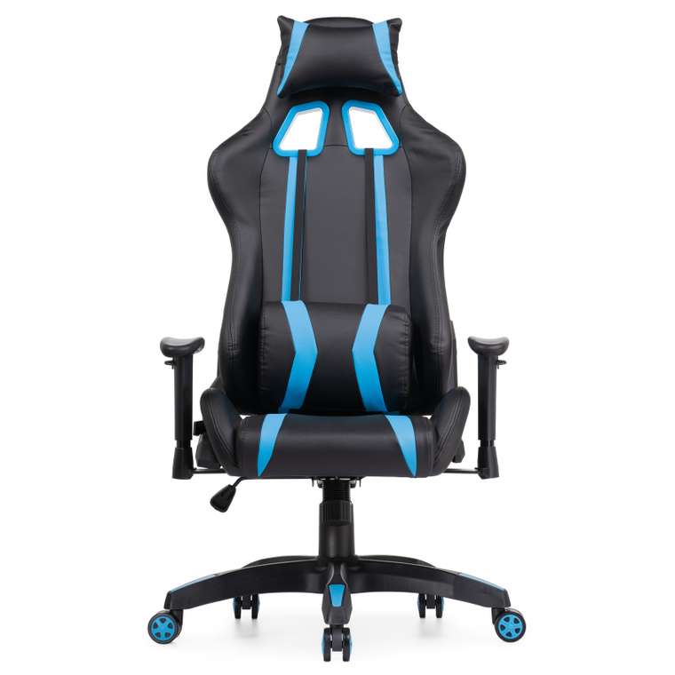 Кресло офисное Blok черно-синего цвета