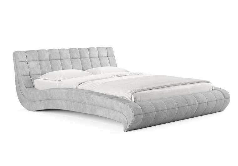 Кровать Milano 160х200 серого цвета без основания и подъемного механизма