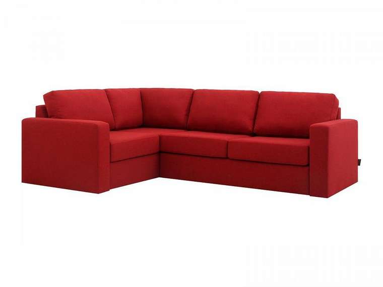 Угловой диван-кровать Peterhof красного цвета