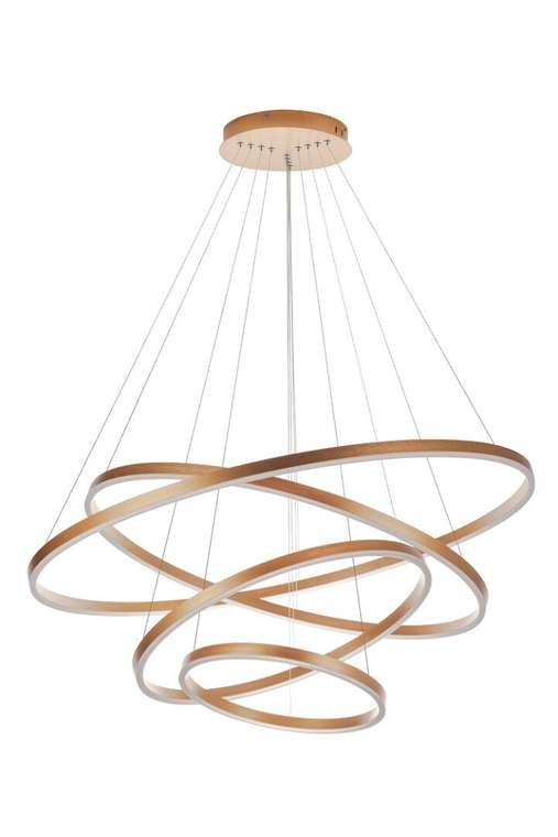 Подвесная люстра Orblaze 4 rings 1000 золотого цвета