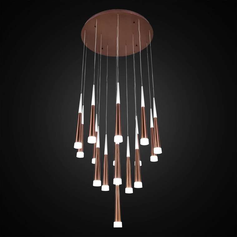 Citilux Вегас CL227163 LED Люстра каскадная Коричневая