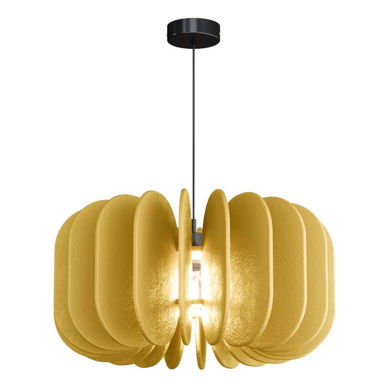 Светильник подвесной ST-Luce Черный/Желтый E27 1*60W SENTITO