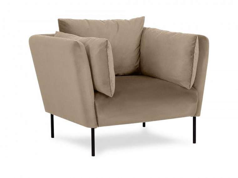 Кресло Copenhagen серо-коричневого цвета