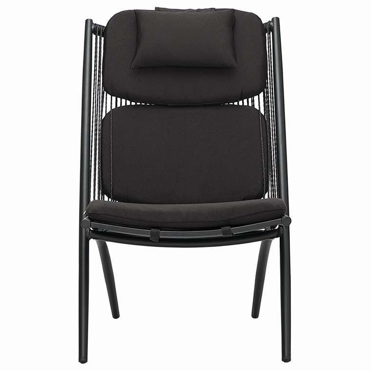 Садовое кресло Hakon черного цвета
