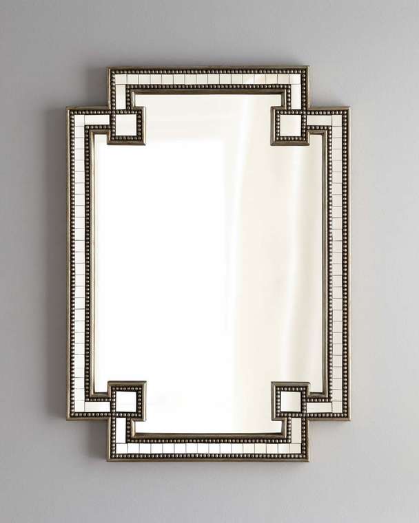 Настенное зеркало Йорк 65х96 серебряного цвета