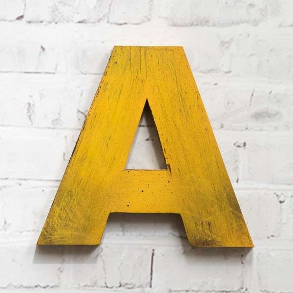  буква из металла "ABC"