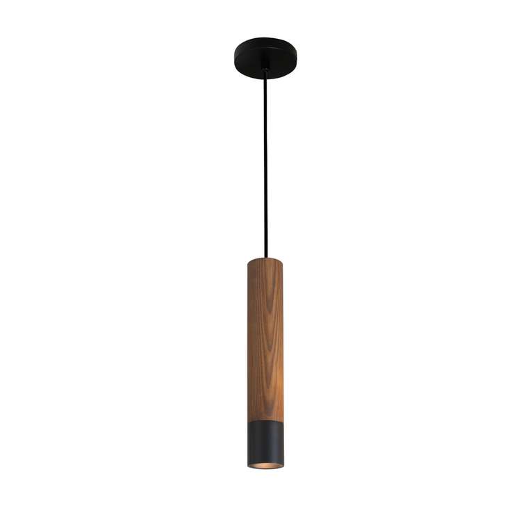 подвес Pendenti черный металл, акрил, дерево 1*GU10LED*5W, 3000K, included