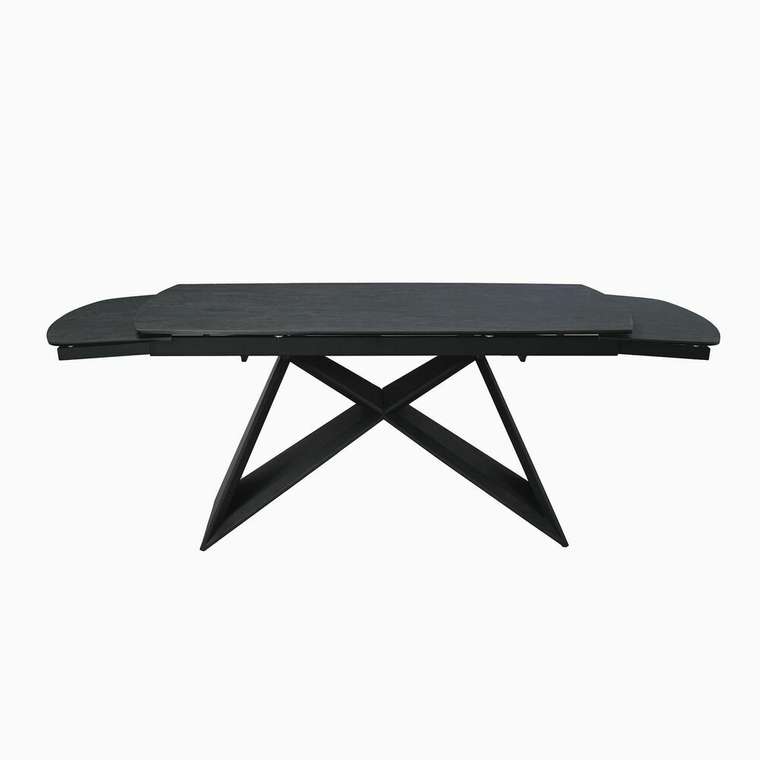 Раздвижной обеденный стол Монблан серого цвета