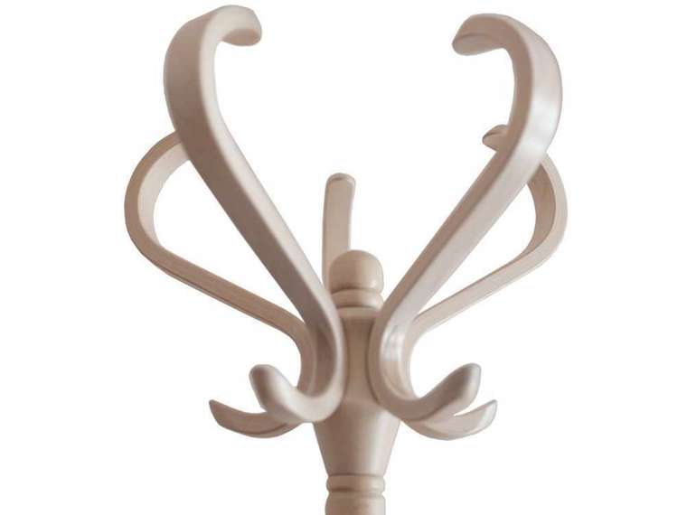 Вешалка напольная Мебелик В 10Н бежевого цвета