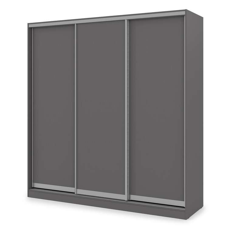 Шкаф-купе Comfort 21.5 темно-серого цвета