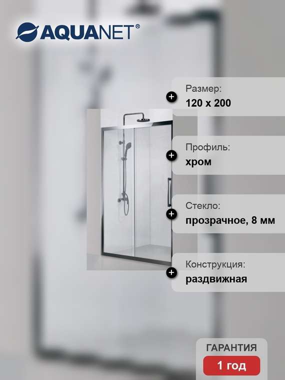 Душевая дверь в нишу Delta