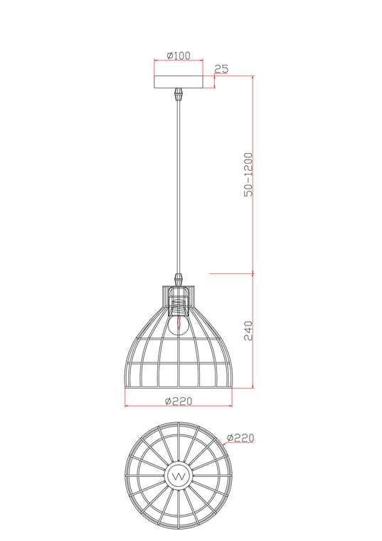 Подвесной светильник Freya FR5335PL-01B Shape Modern