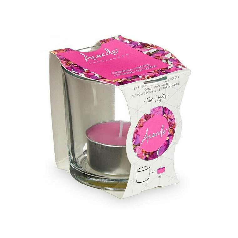 Ароматизированная свеча Acorde Tealight Орхидея (12 штук)
