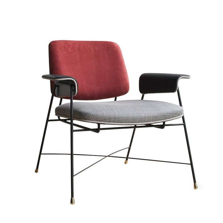Кресло Bauhaus с красной спинкой