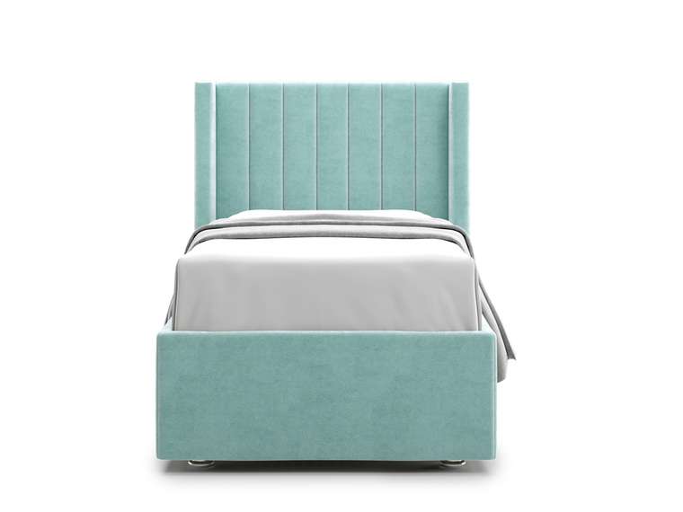 Кровать Premium Mellisa 2 90 бирюзового цвета с подъемным механизмом 