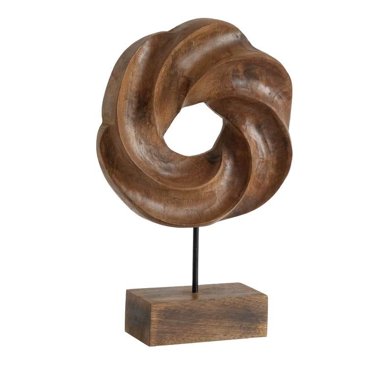 Декор для интерьера деревянный, фигурка абстракция