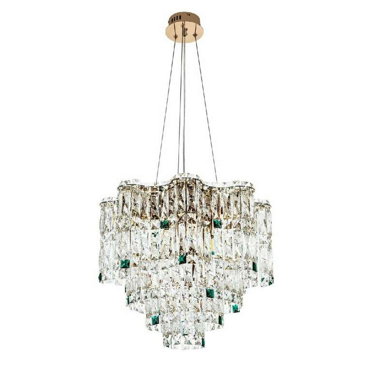 Подвесная люстра ML.2315.9 GD (хрусталь, цвет прозрачный)