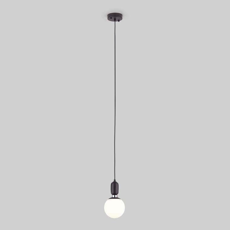 Подвесной светильник Bubble Long черного цвета с длинным тросом 