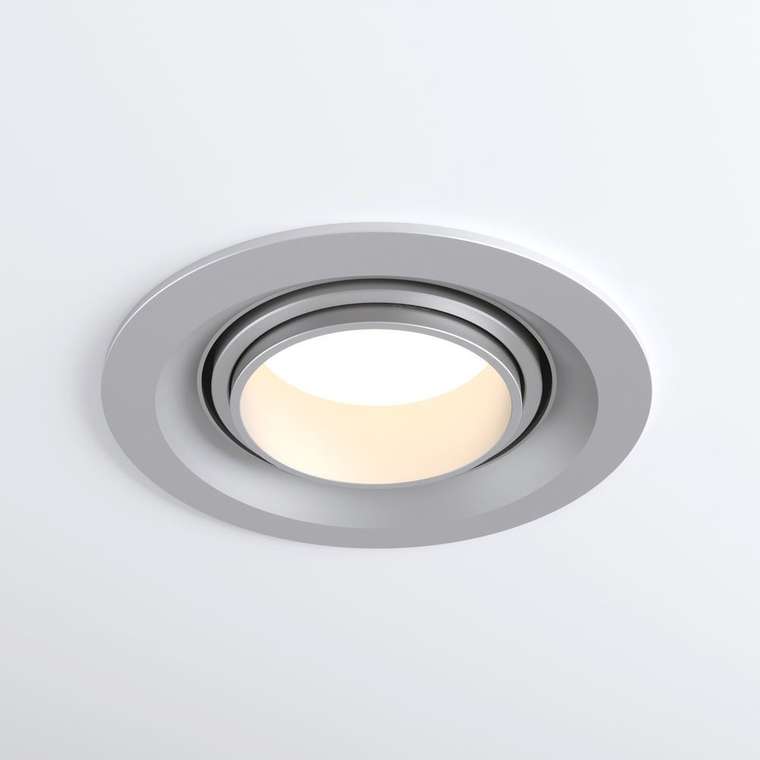 Встраиваемый светодиодный светильник с поворотно-выдвижным механизмом 9919 LED 10W 4200K серебро Zoom