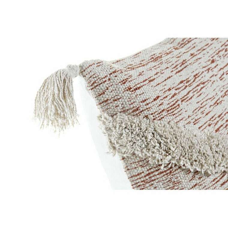 Подушка DKD Home Decor Бежевый Оранжевый 45 x 10 x 45 см бахрома