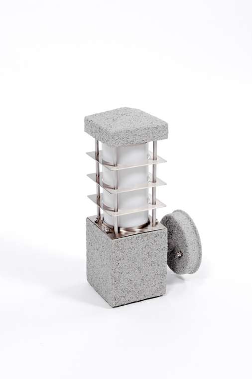 Настенный светильник уличный IP44 Oasis Light INOX WOOD 67505 stone
