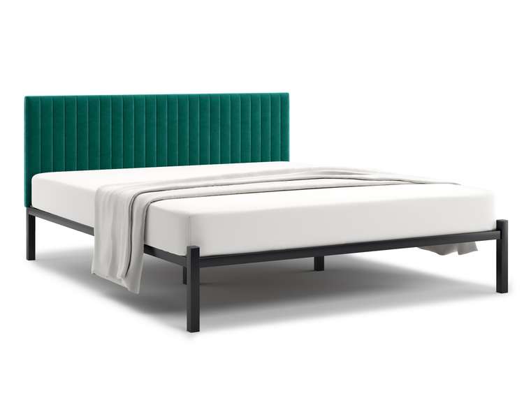 Кровать Лофт Mellisa Steccato 120х200 темно-зеленого цвета без подъемного механизма